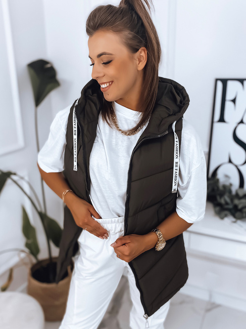 Kamizelka damska MIRELLI brązowa Dstreet TY2911