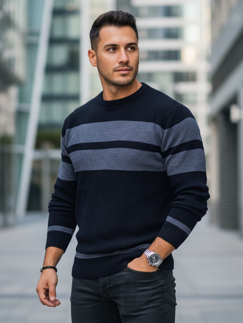 Sweter męski granatowy Dstreet WX2330