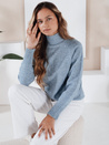 Sweter damski półgolf niebieski Dstreet MY2536