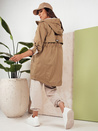 Kurtka przejściowa damska parka MEROY ciemnobeżowa Dstreet TY4289