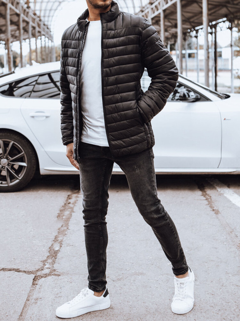 Kurtka męska przejściowa pikowana czarna Dstreet TX4582