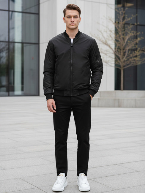 Kurtka męska bomber jacket czarna Dstreet TX4423