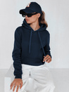 Bluza damska BASIC z kapturem granatowa BY0561