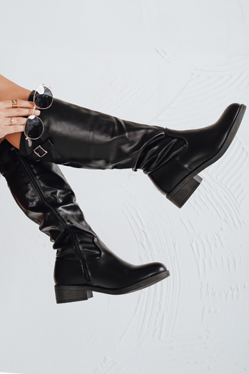 Kozaki damskie czarne Dstreet ZY1087