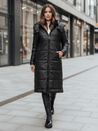 Kurtka damska przejściowa ORVITA pikowana z kapturem czarna Dstreet TY5024z