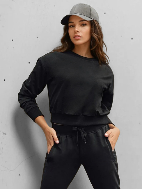 Bluza damska klasyczna czarna Dstreet BY1526