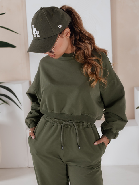 Komplet damski dresowy SOLIR khaki Dstreet AY1019