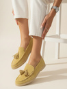 Mokasyny damskie zamszowe żółte Dstreet ZY1342