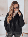 Kurtka damska alpaka KATHERINE czarna Dstreet NY0481z