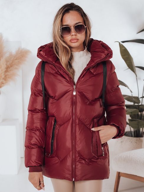 Kurtka zimowa damska SALVONA czerwona pikowana Dstreet TY5005