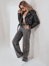 Jeansy damskie wide leg czarne Dstreet UY2747