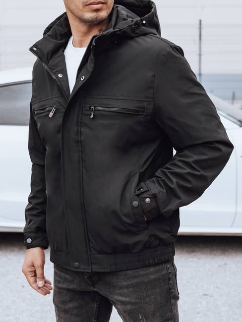 Kurtka męska przejściowa czarna Dstreet TX5031