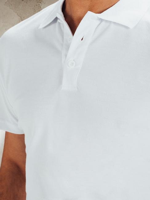 Koszulka polo męska biała Dstreet PX0514