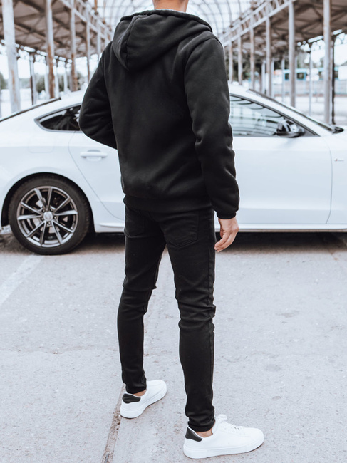 Rozpinana bluza męska ocieplana czarna Dstreet BX5597