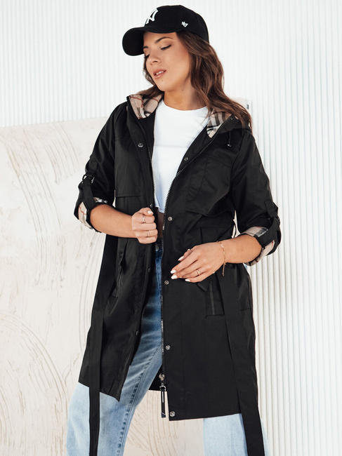 Kurtka przejściowa damska parka CIVIT czarna Dstreet TY4212