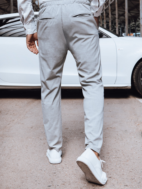 Spodnie męskie chino jasnoszare Dstreet UX4415