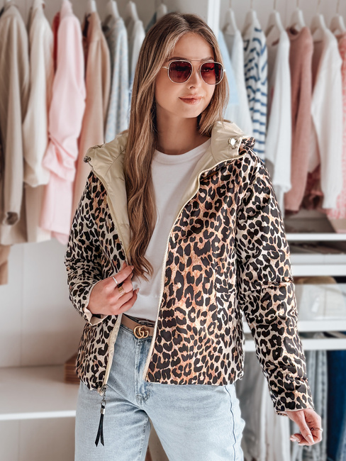 Kurtka przejściowa damska dwustronna ZIBERKA beżowa Dstreet TY4869