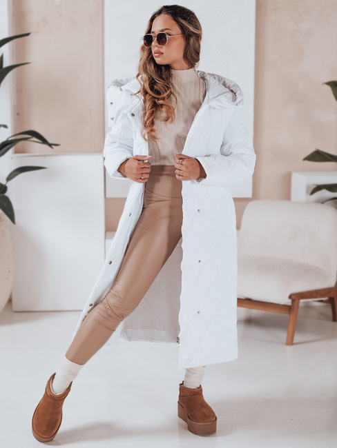 Kurtka zimowa damska LIKEMIRA pikowana biała Dstreet TY4928