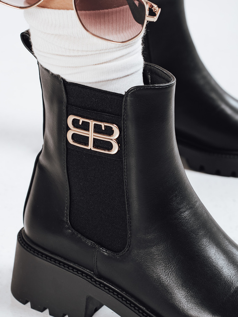 Botki damskie czarne Dstreet ZY1104