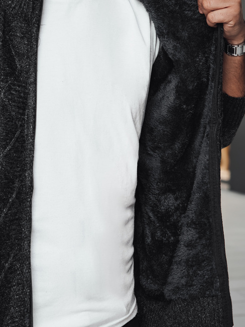 Sweter męski rozpinany ciemnoszary Dstreet WX2252z