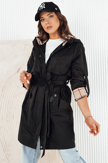 Kurtka przejściowa damska parka CIVIT czarna Dstreet TY4212