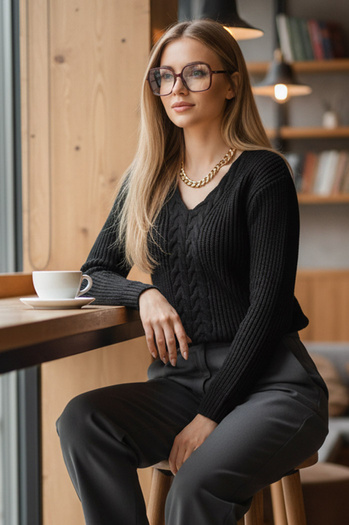 Sweter damski CANDIS czarny Dstreet MY1806