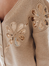 Damski kardigan KERINDA kamelowy Dstreet MY2501