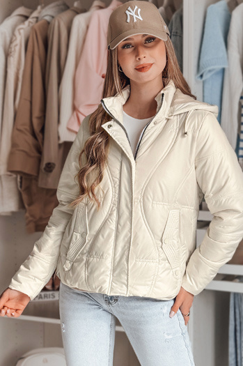 Kurtka przejściowa damska pikowana MARISSIA biała Dstreet TY4850