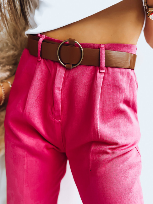 Spodnie damskie chinosy ME BELLA fuksja Dstreet UY1410