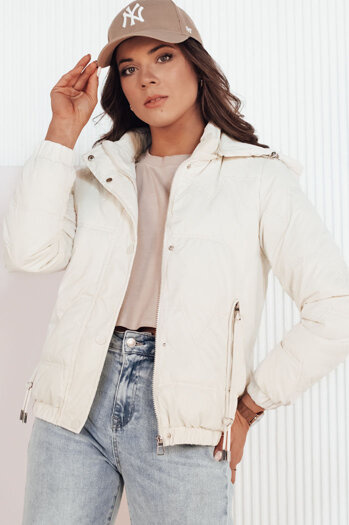 Kurtka przejściowa damska pikowana ZERNI biała Dstreet TY4176