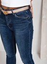 Jeansy damskie skinny z wysokim stanem niebieskie Dstreet UY2793