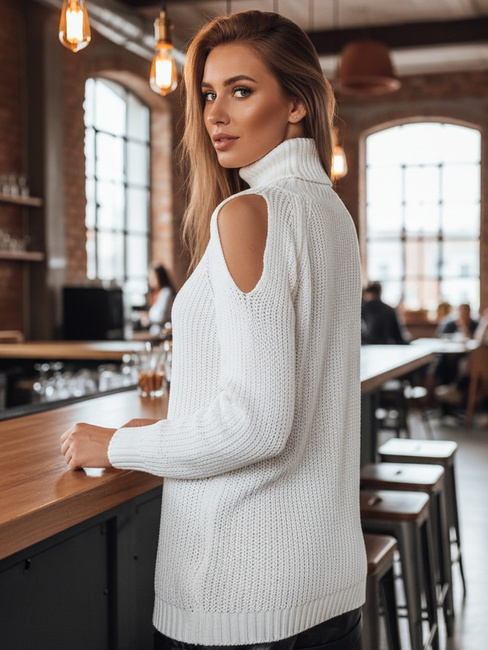 Sweter damski ARIEL ecru Dstreet MY1697