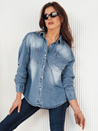 Jeansowa koszula damska AMERICANA niebieska Dstreet DY0368