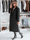 Płaszcz damski pikowany długi TRENDIFY czarny Dstreet TY4378