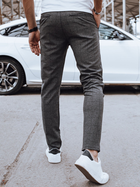 Spodnie męskie casual ciemnoszare Dstreet UX4400