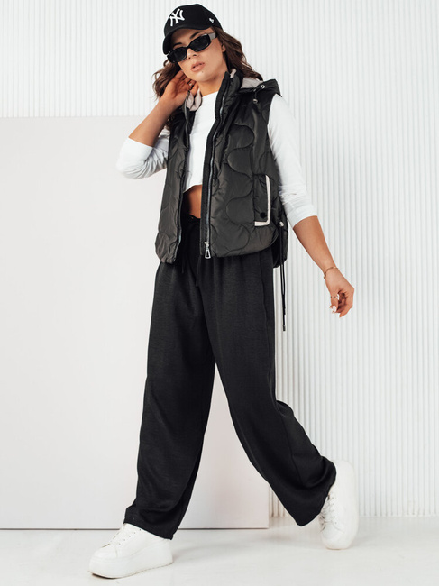 Kamizelka pikowana damska TREOS czarna Dstreet TY4218