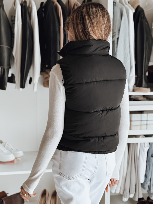 Kamizelka damska pikowana URBANELLE czarna Dstreet TY4974