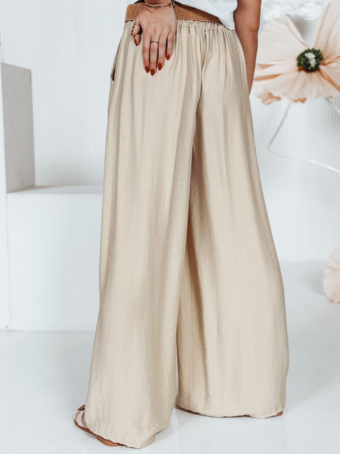 Spodnie damskie MIRELOU beżowe Dstreet UY2716