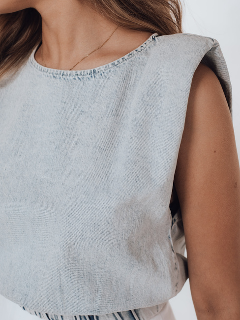 Bluzka damska KORSA niebieska Dstreet RY2146