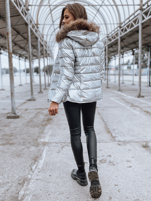 Kurtka damska NELLY srebrna Dstreet TY2273