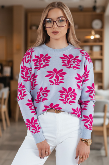 Sweter damski SWEET BUNNY błękitny Dstreet MY2282