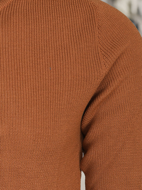 Sweter męski kamelowy Dstreet WX2290