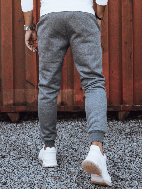 Spodnie męskie dresowe camo antracytowe Dstreet UX4427