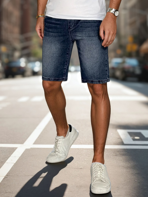 Spodenki męskie denim look niebieskie Dstreet SX2355