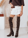 Kozaki damskie za kolano brązowe Dstreet ZY1246