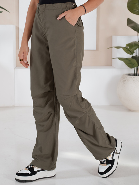 Spodnie damskie spadochronowe MORAT khaki Dstreet UY1664