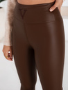 Spodnie damskie woskowane VALENTIS czekoladowe Dstreet UY1559