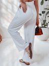 Spodnie damskie casualowe wide leg LOVETRIP białe Dstreet UY2640
