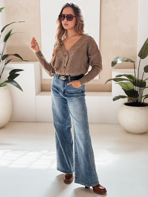 Sweter damski DESTANY beżowy Dstreet MY1738