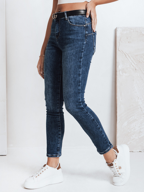 Spodnie damskie jeansowe BEVINO ciemnoniebieskie Dstreet UY2200
